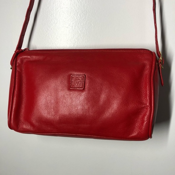 Anne Klein Handbags - Vintage Anne Klein red leather purse